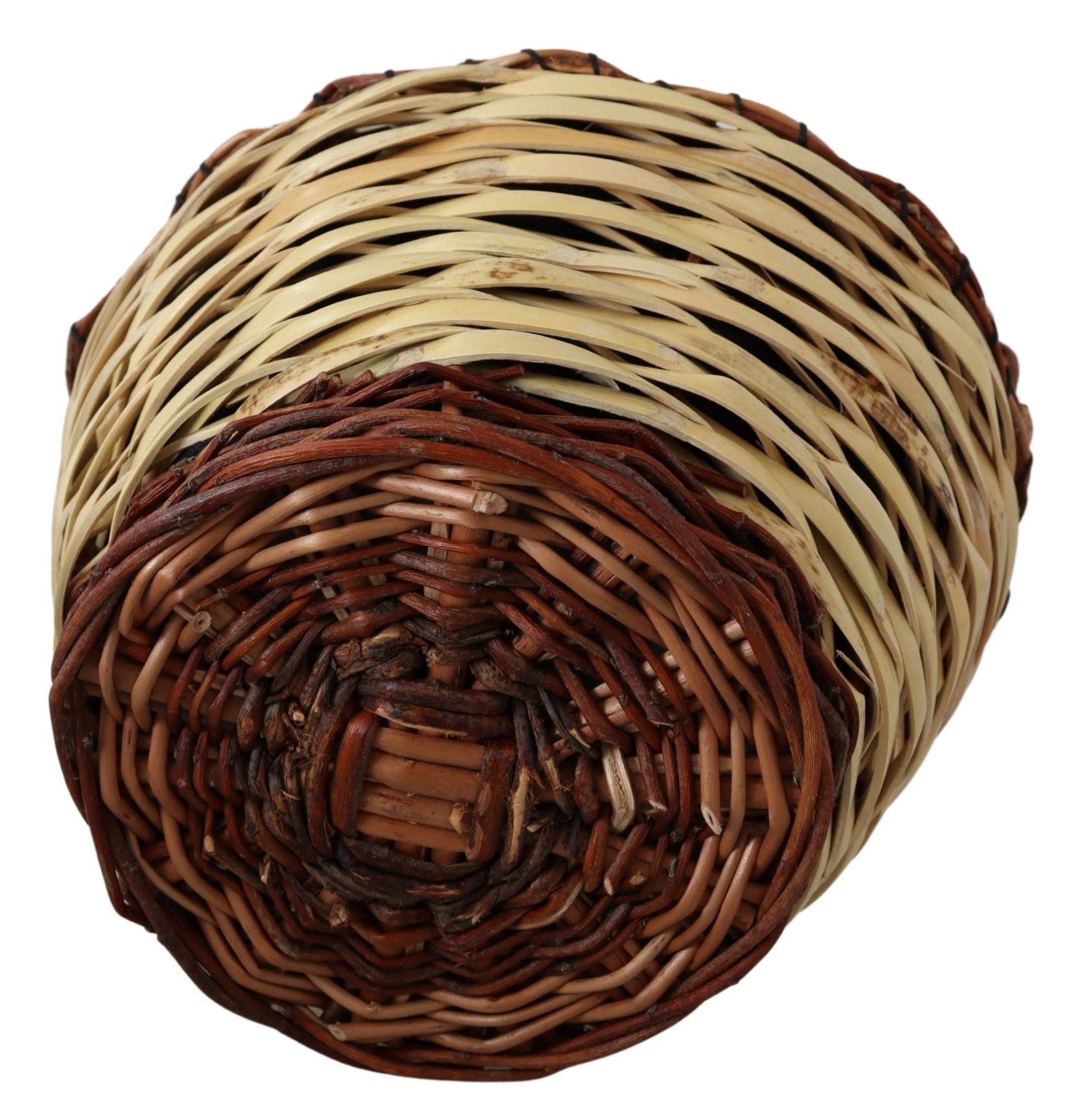 Beige Holz Weide Rattan Korb Tragetasche