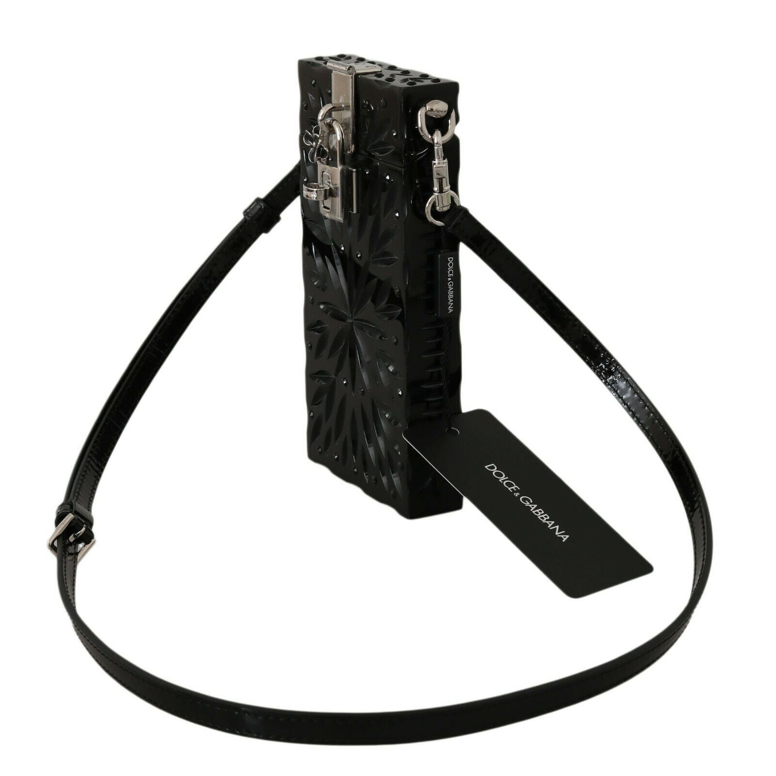 Schwarzer Kristall Plexiglas Kreuz Zigarettenetui Halter