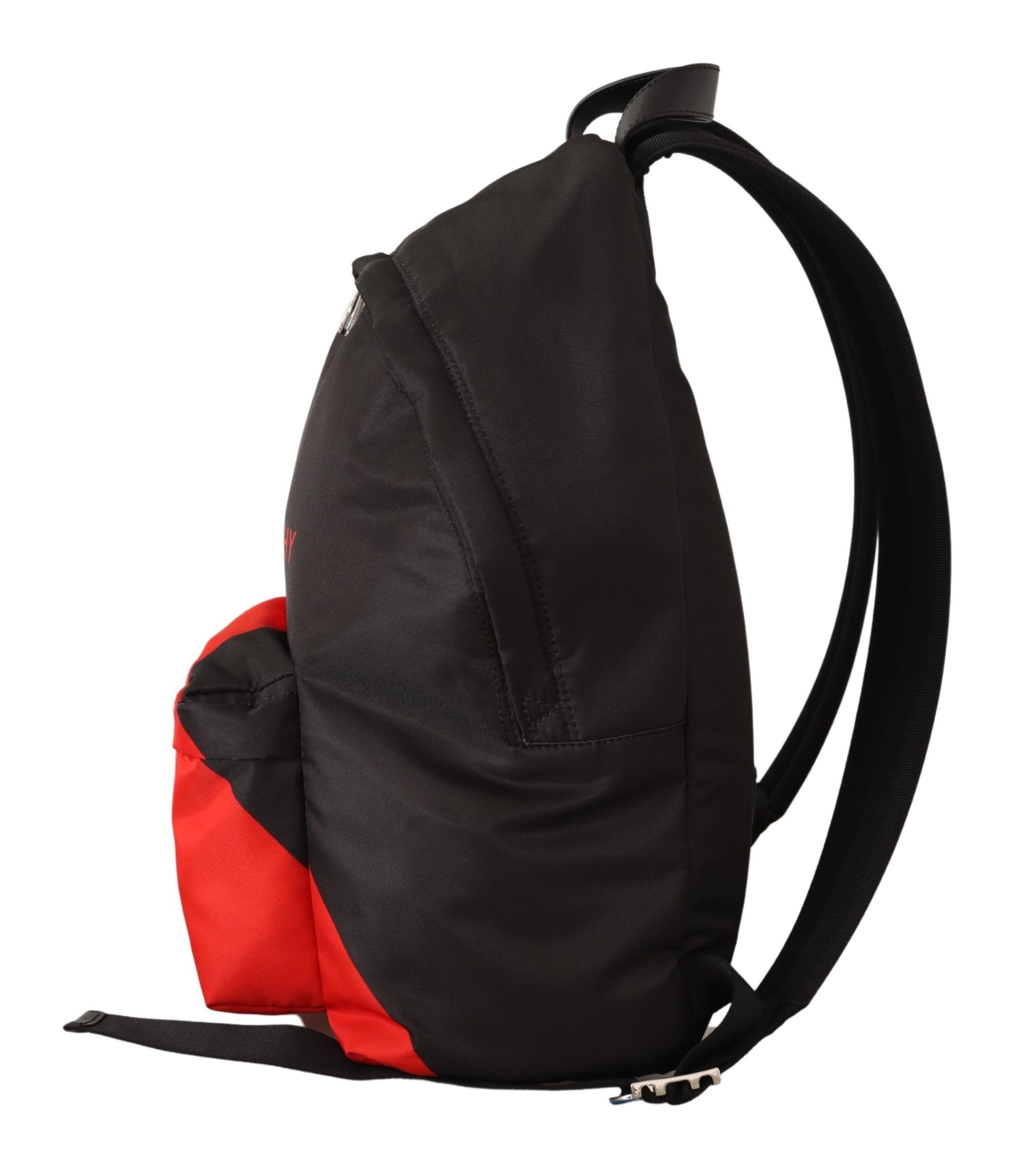 Schlanker Urban Backpack in Schwarz und Rot