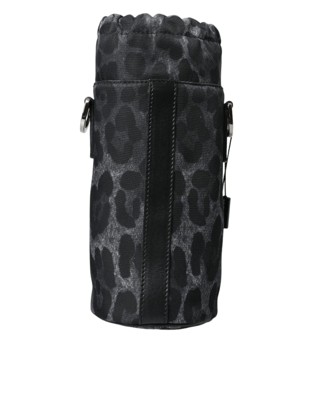 Schwarzer Leopard Runde schlanke Tote Flaschenhaltertasche