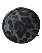 Schwarzer Leopard Runde schlanke Tote Flaschenhaltertasche