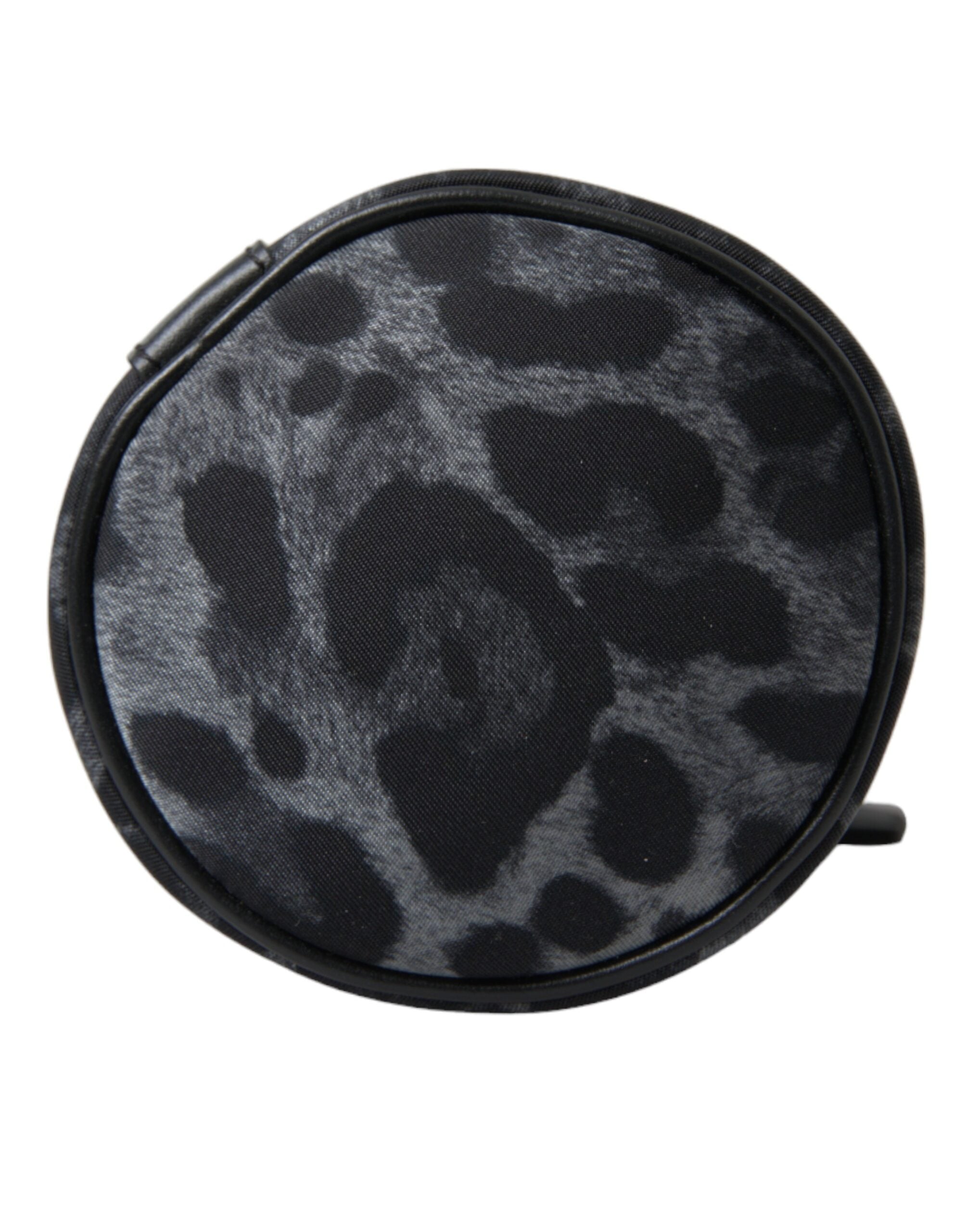 Schwarzer Leopard Runde schlanke Tote Flaschenhaltertasche