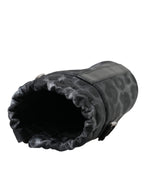 Schwarzer Leopard Runde schlanke Tote Flaschenhaltertasche