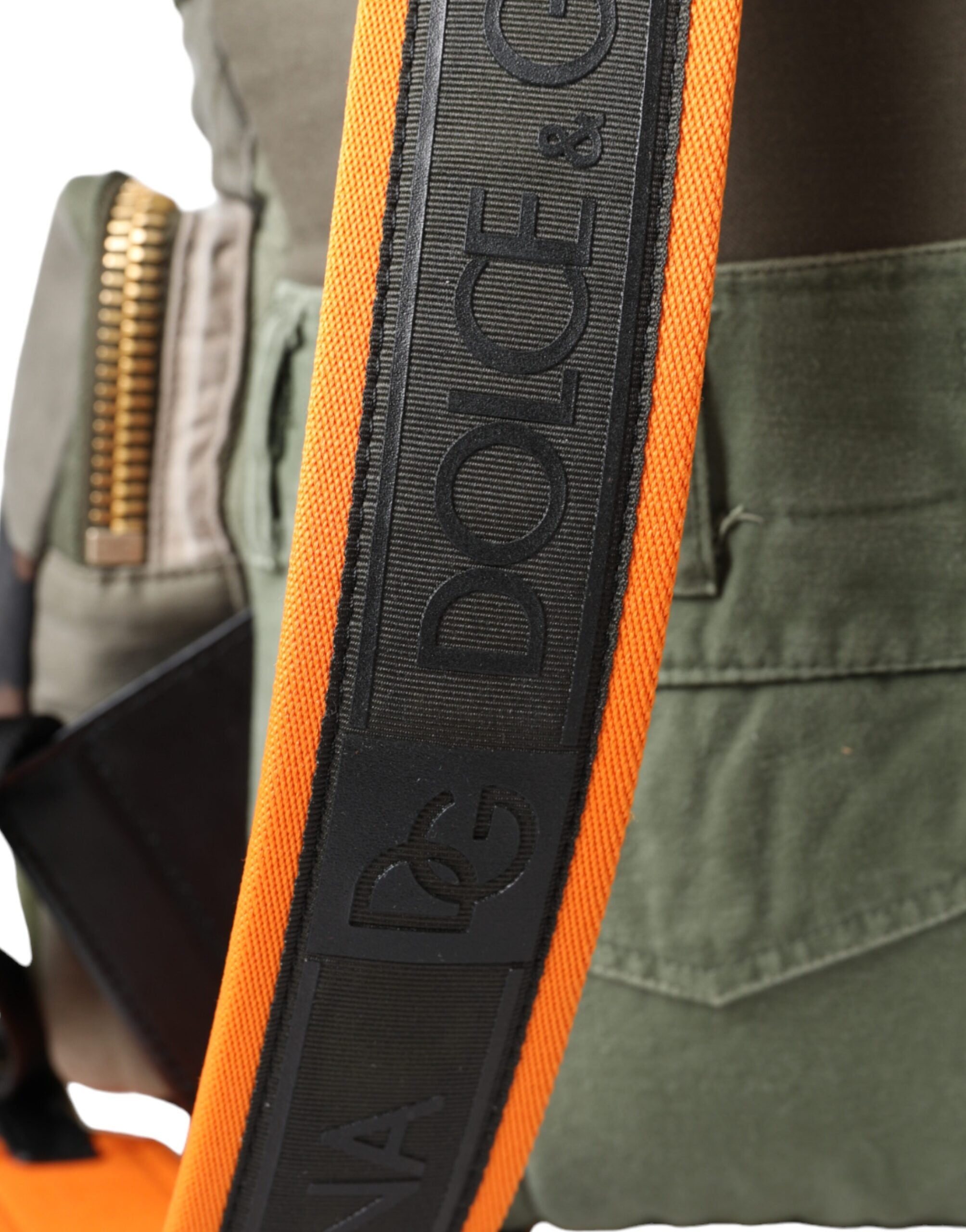 Militärgrüner Patchwork-Rucksack Rucksack Tasche