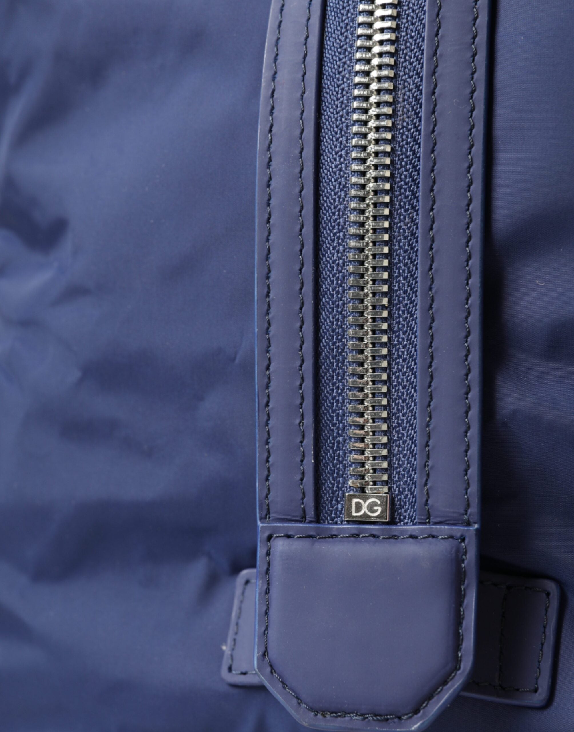 Blaue Nylon-Kalbsleder Hand-Schulter-Seesack