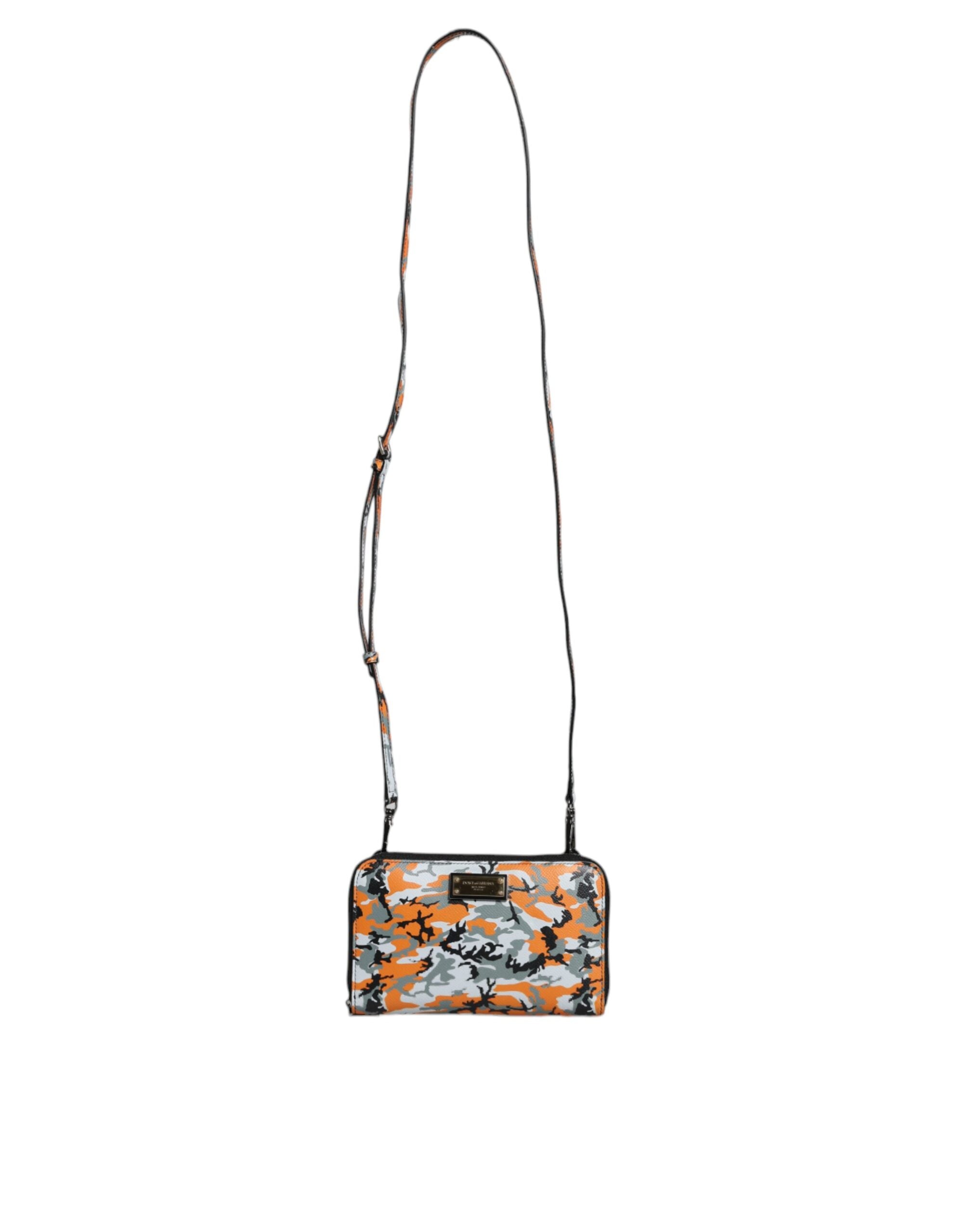 Multicolor Camouflage Leder Geldbörse Cross Body Bag