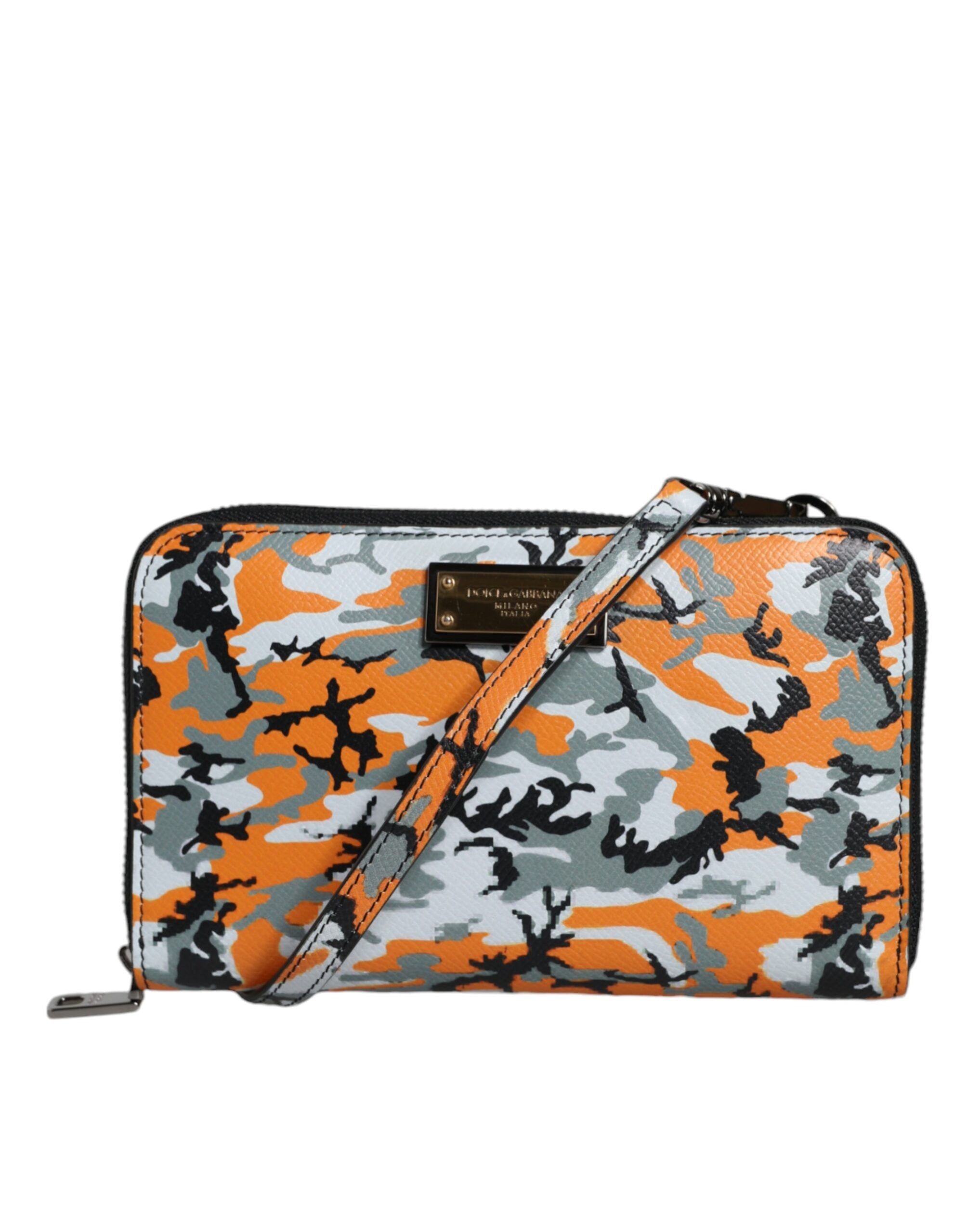 Multicolor Camouflage Leder Geldbörse Cross Body Bag