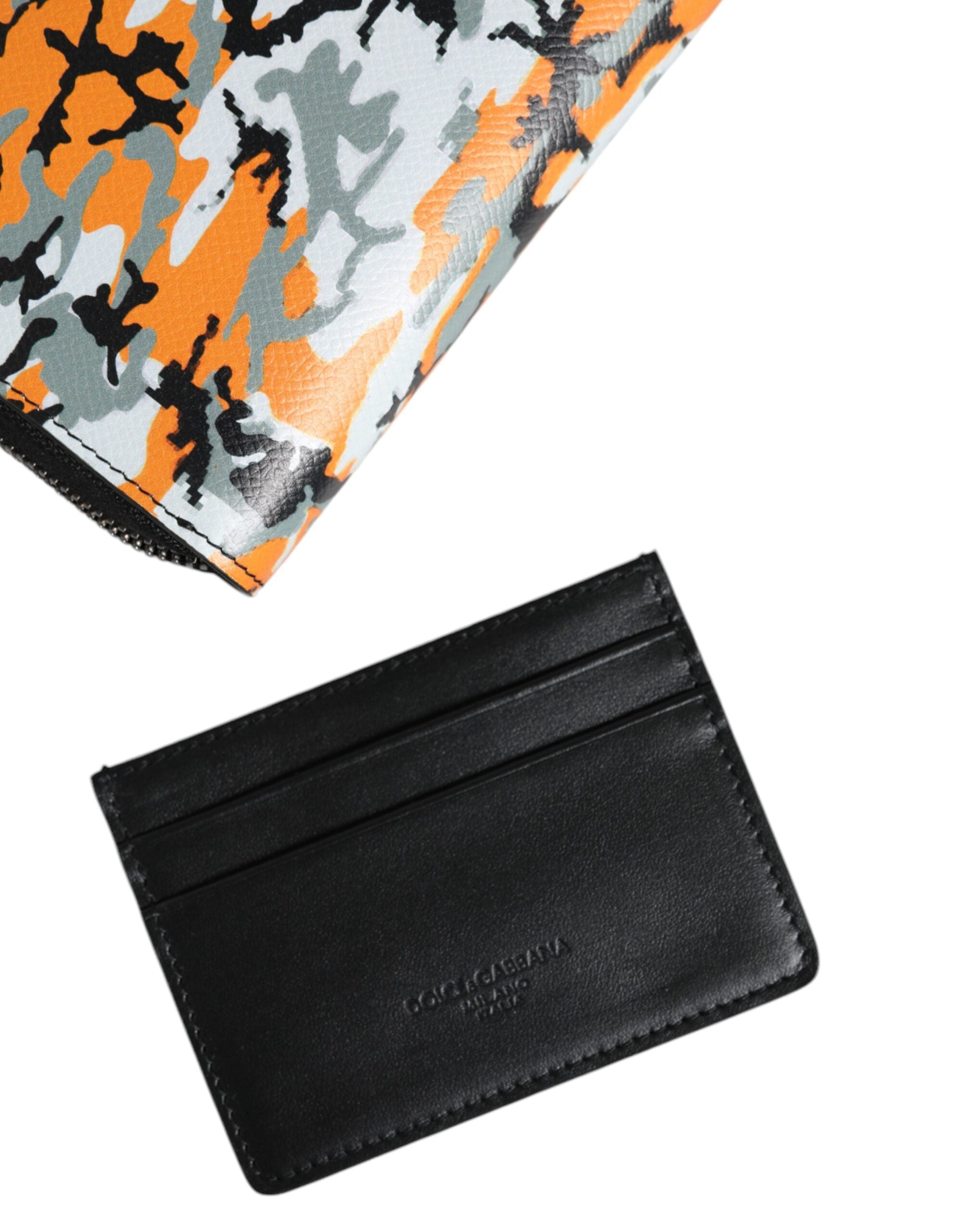 Multicolor Camouflage Leder Geldbörse Cross Body Bag