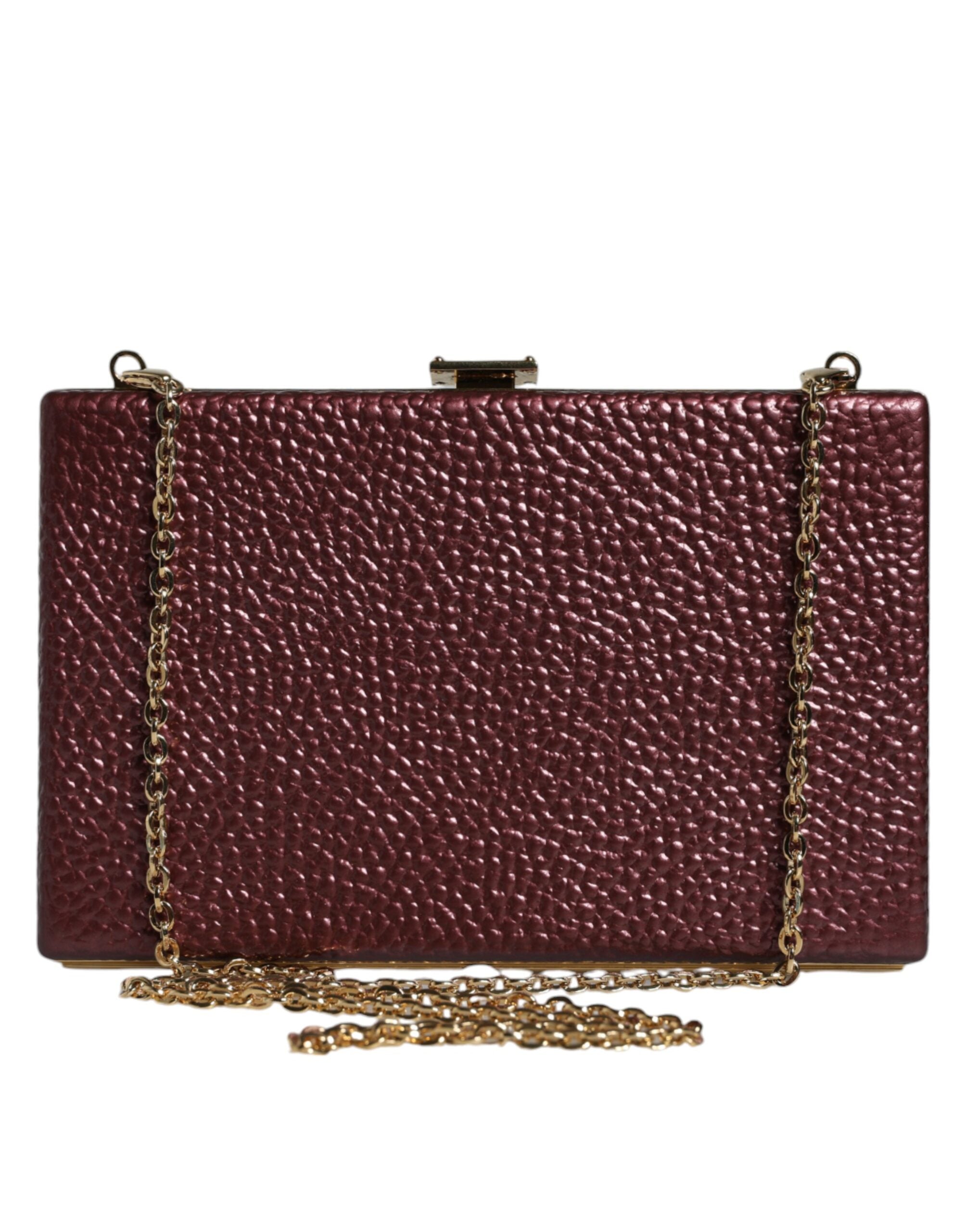Maroon Leder Clutch Abend Crossbody Tasche