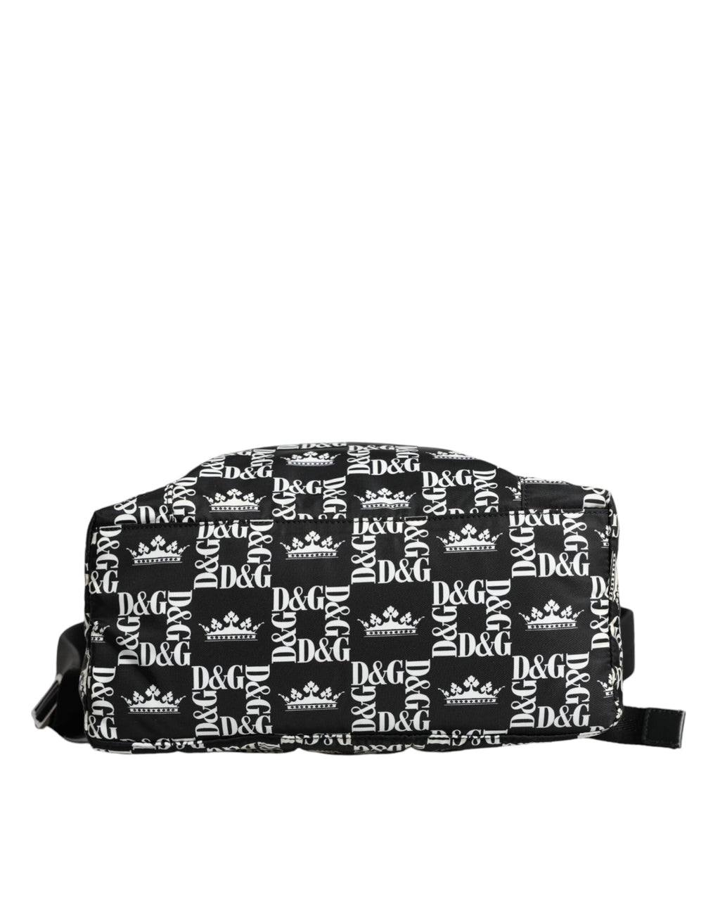 Schwarz Weiß DG Crown Logo Nylon Rucksack Tasche