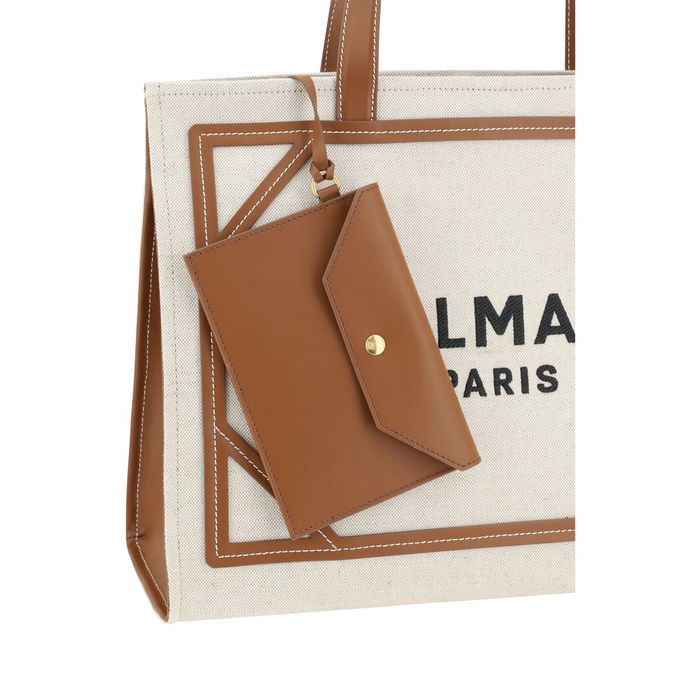 Beigefarbene Baumwoll-Umhängetasche