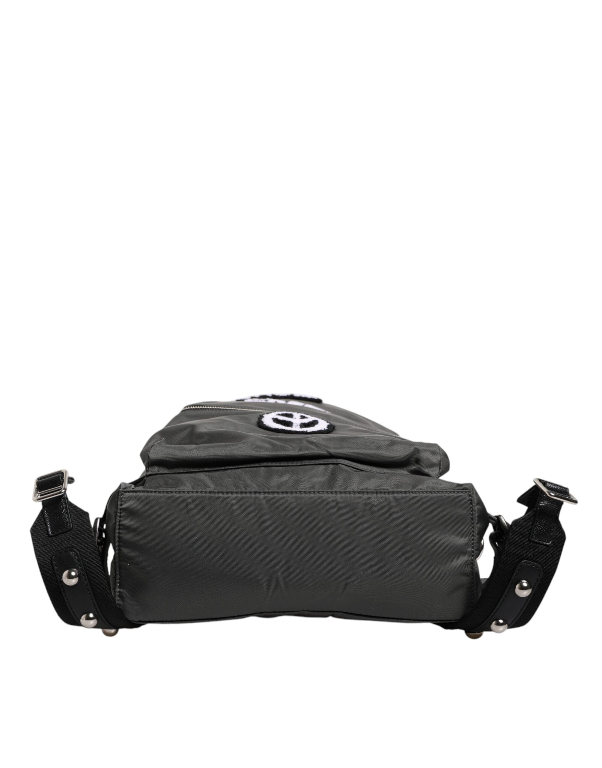 Graue Nylon Prince Forever Schule Reise Rucksack Tasche