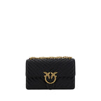 Schwarze Kalbshaut Bos Taurus Schultertasche