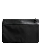 Mehrfarbige Leopard-Jacquard-Logo-Plakette Herren-Beuteltasche