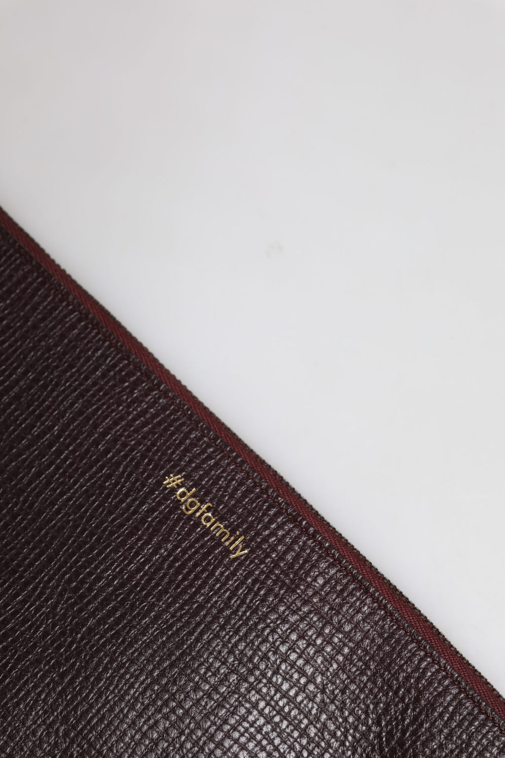 Braunes Leder #DGFAMILY Verschönerte Herren Clutch Pouch Tasche