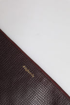 Braunes Leder #DGFAMILY Verschönerte Herren Clutch Pouch Tasche