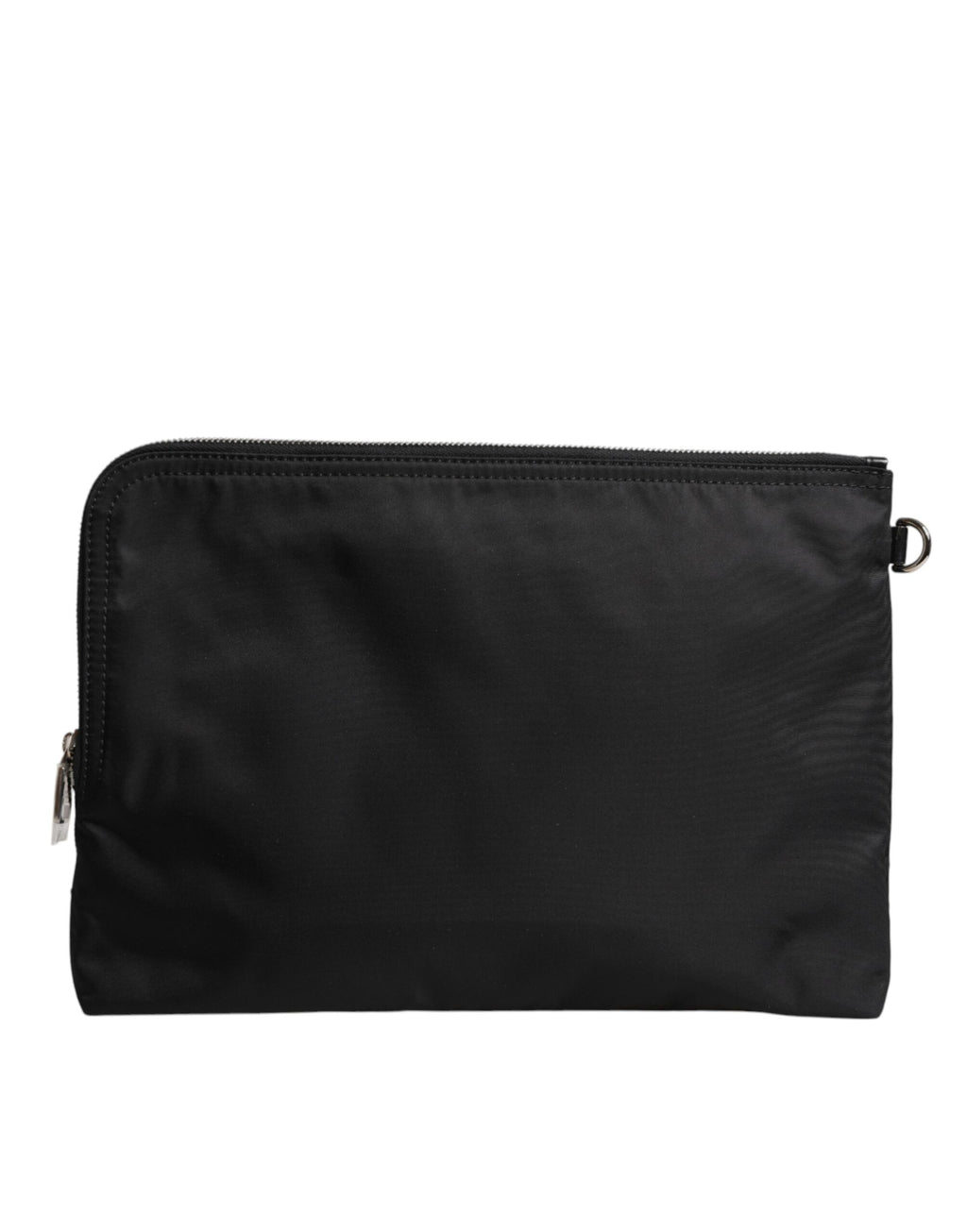 Schwarze DG Milano Print Nylon Pouch Clutch Tasche