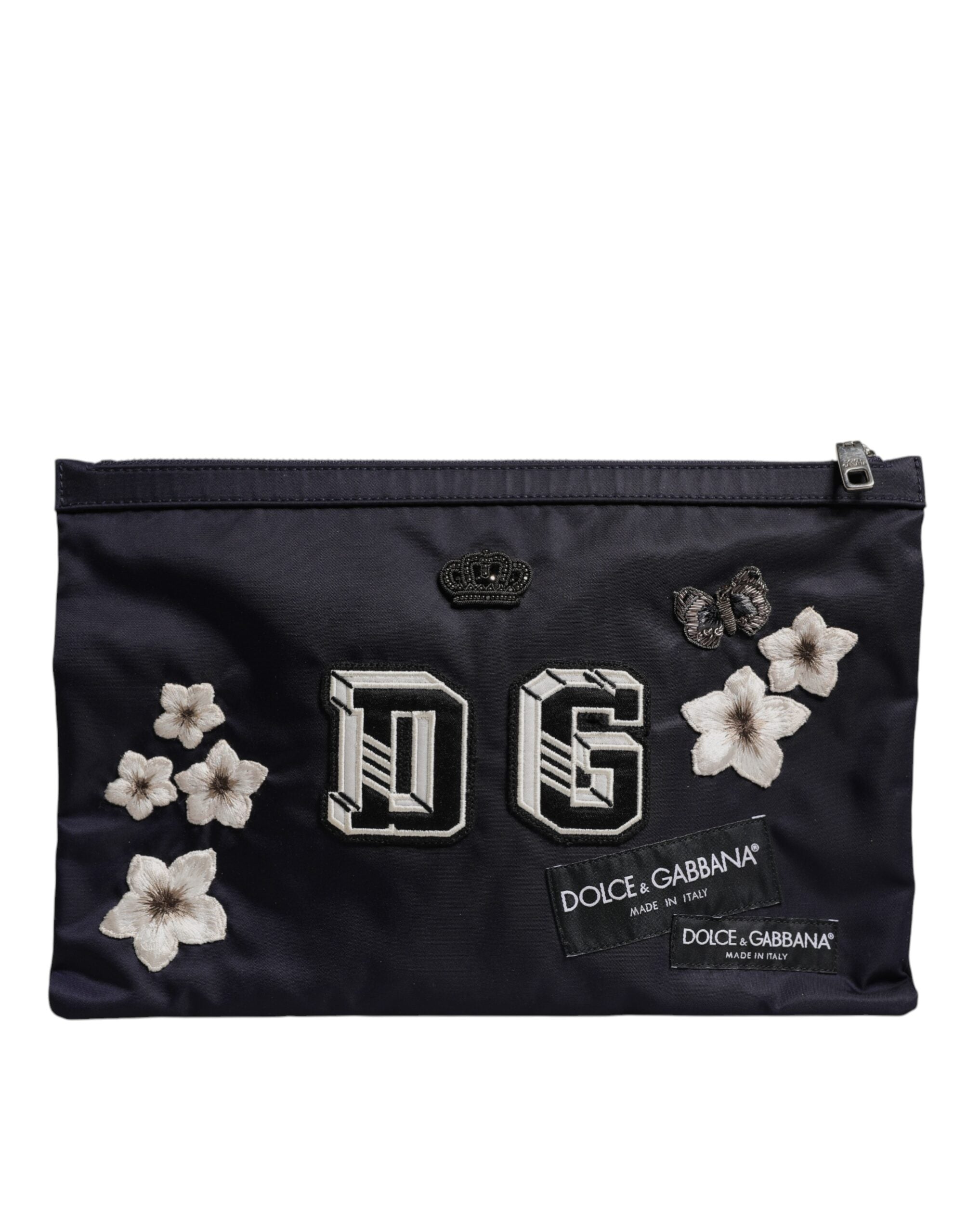 Blaue DG Logo Patch verschönerte Beutel Clutch Tasche