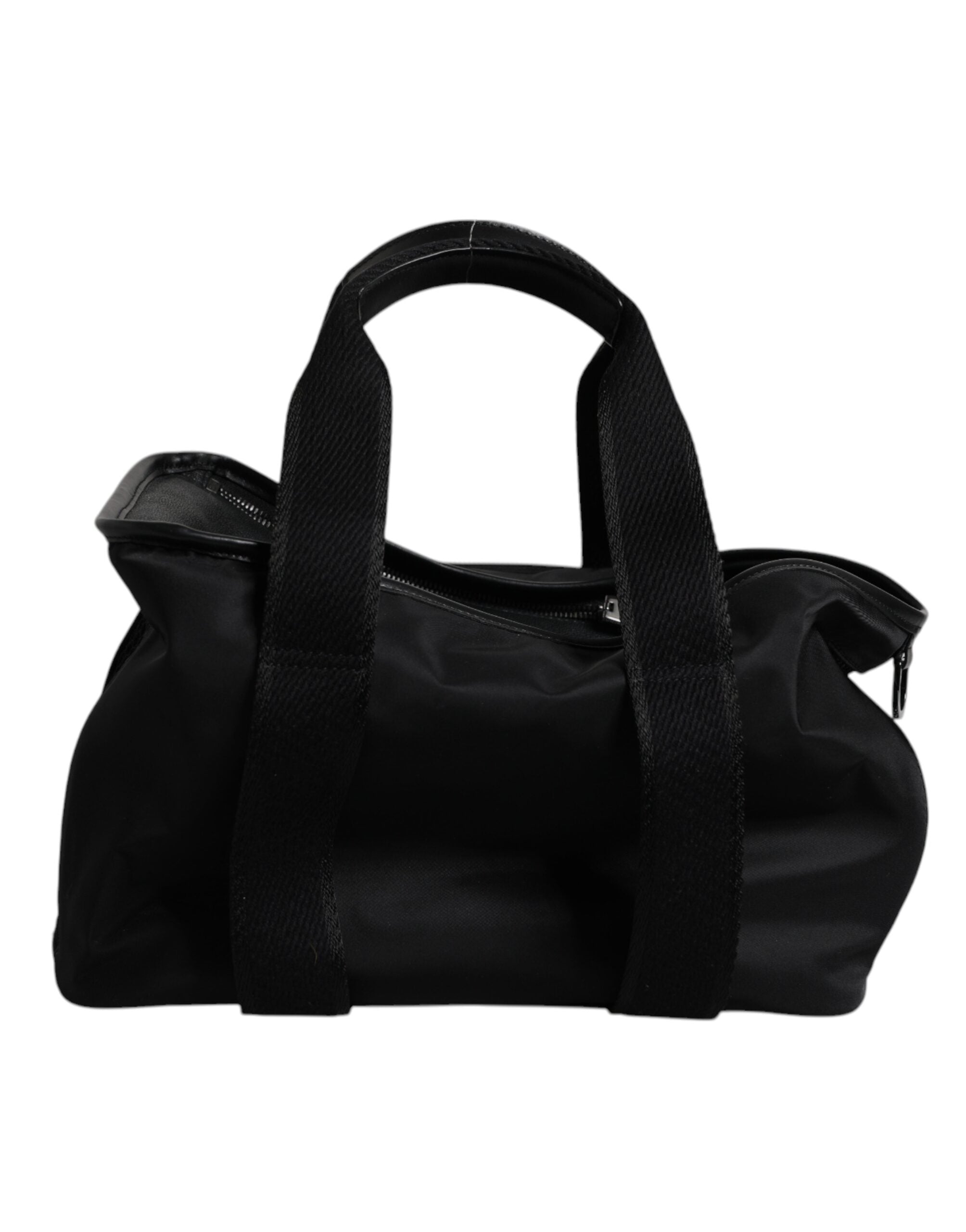 Schwarzer Schultergurt Pet Carry Logo Plaque Tasche