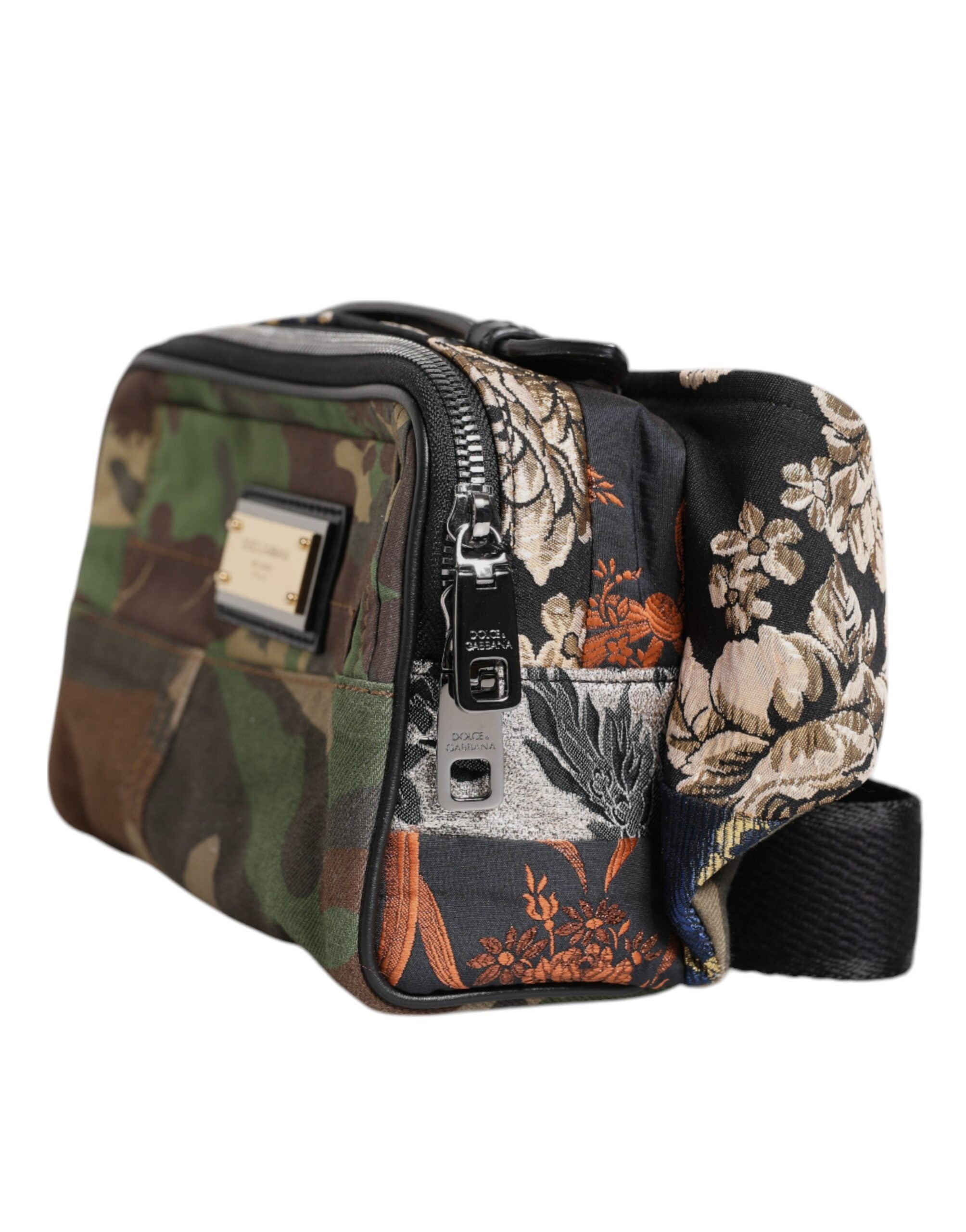 Multicolor Camouflage Patchwork Logo Taille Gürteltasche