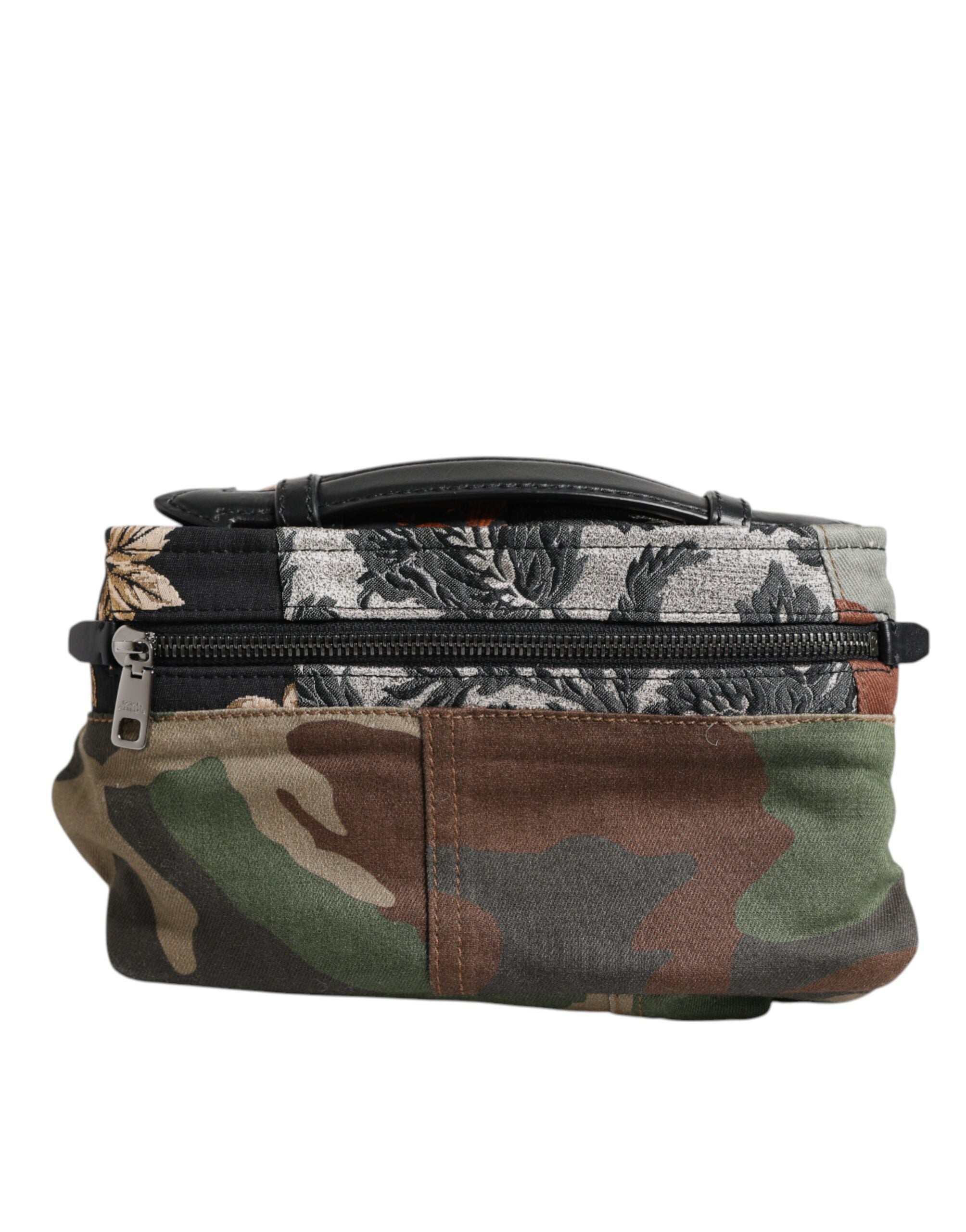 Multicolor Camouflage Patchwork Logo Taille Gürteltasche