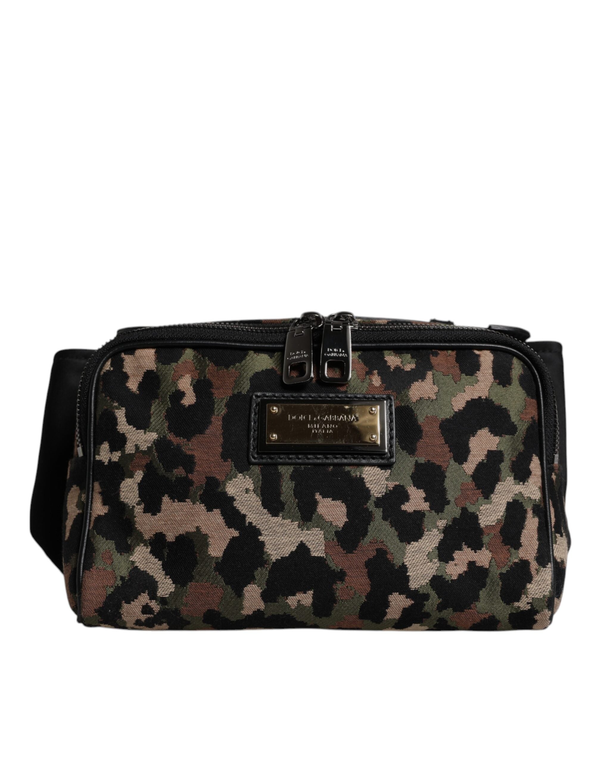 Multicolor Leopard DG Logo Gürtel Taille Gürteltasche