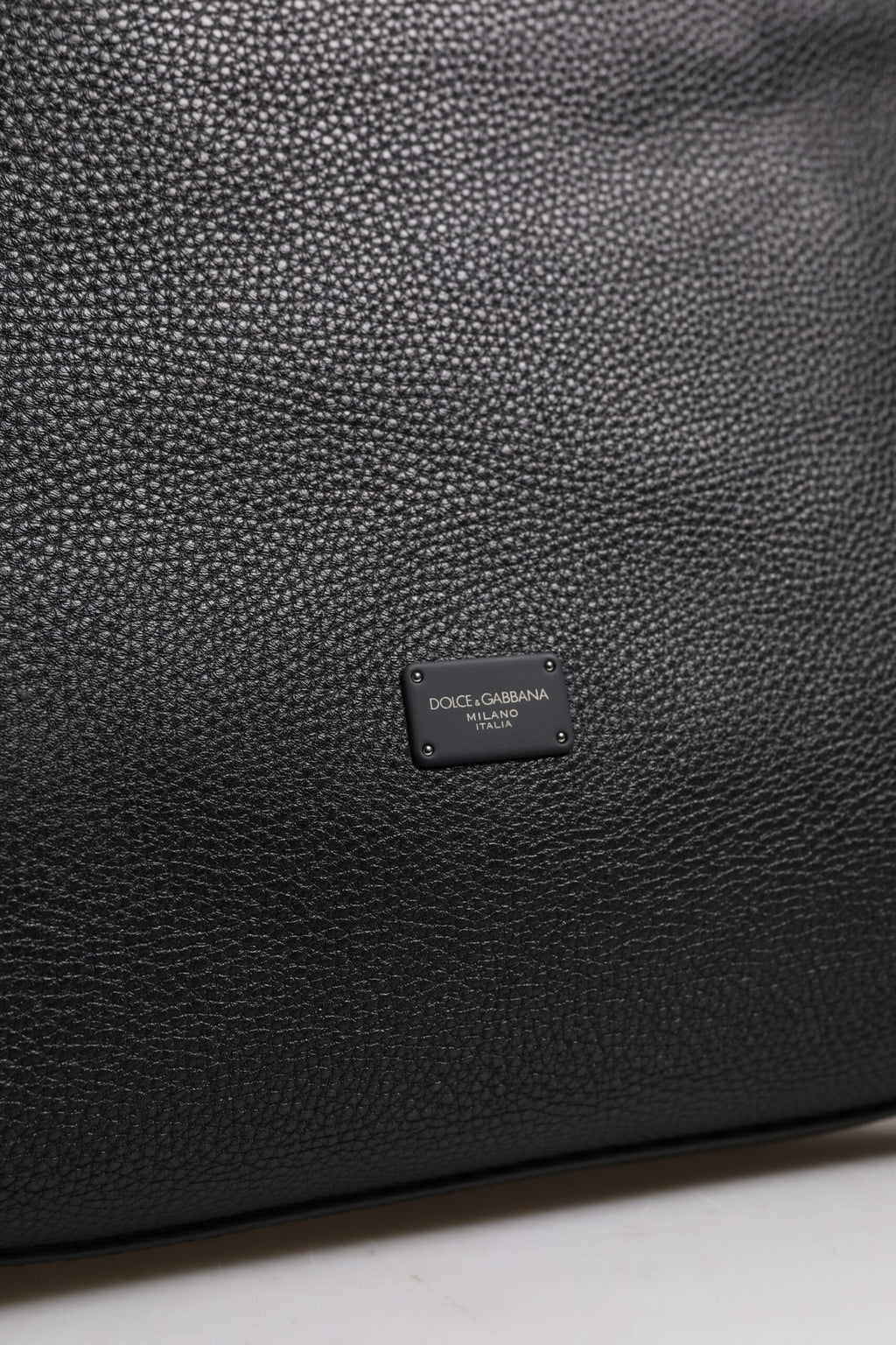 Schwarze Kalbslederhandtasche Duffle Bag