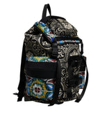 Multicolor Maiolica Druck Nylon Rucksack Tasche
