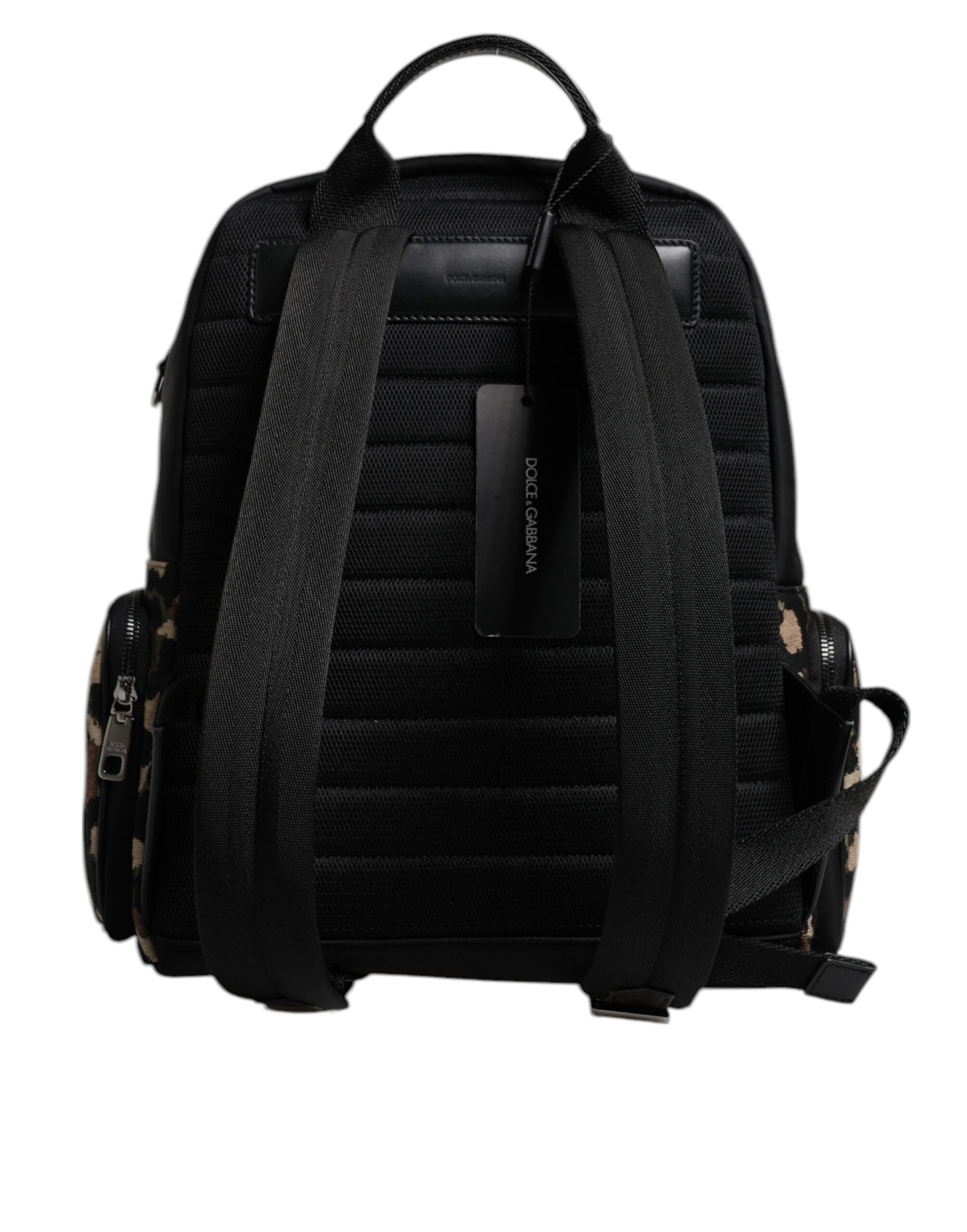 Multicolor Leopard Print DG Logo Plaque Männer Rucksack Tasche