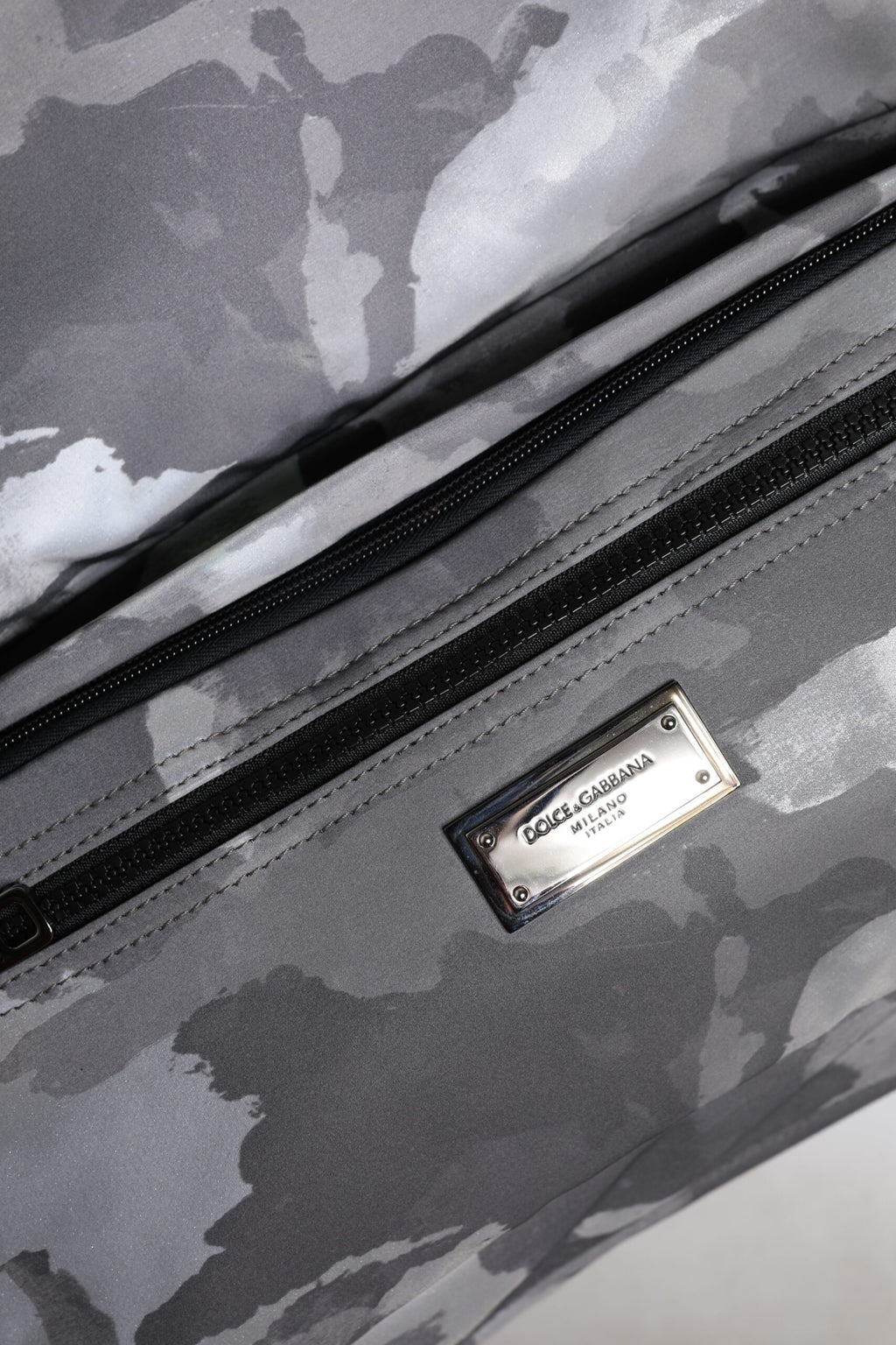 Graue Tarnfarben-Baumwolltasche mit mehreren Fächern Tote Bag