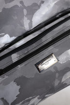 Graue Tarnfarben-Baumwolltasche mit mehreren Fächern Tote Bag