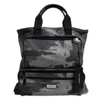 Graue Tarnfarben-Baumwolltasche mit mehreren Fächern Tote Bag