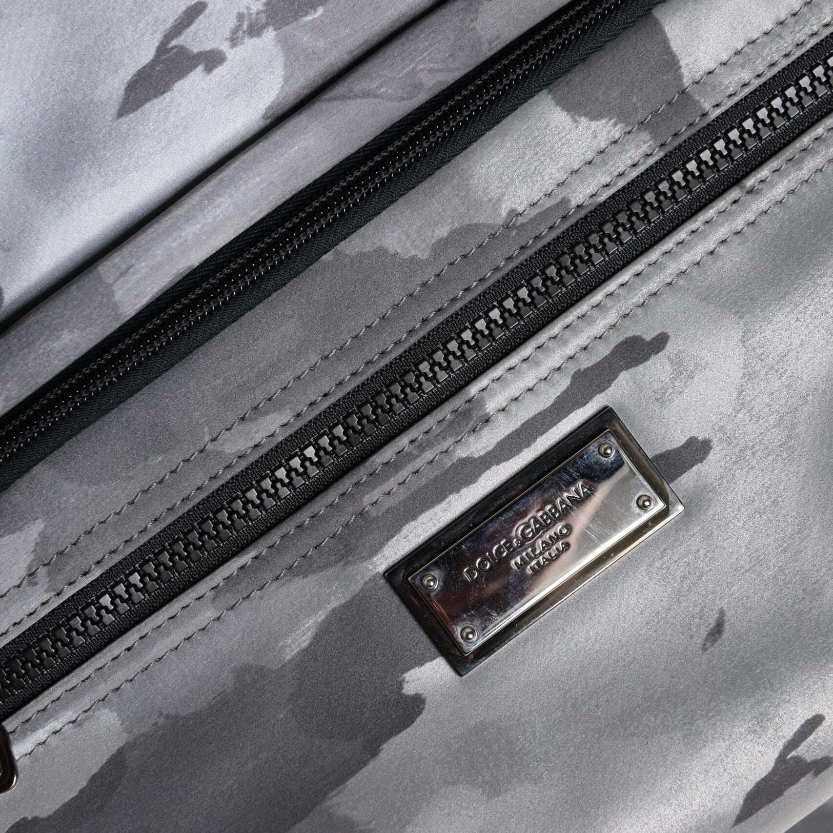 Graue Tarnfarben-Baumwolltasche mit mehreren Fächern Tote Bag