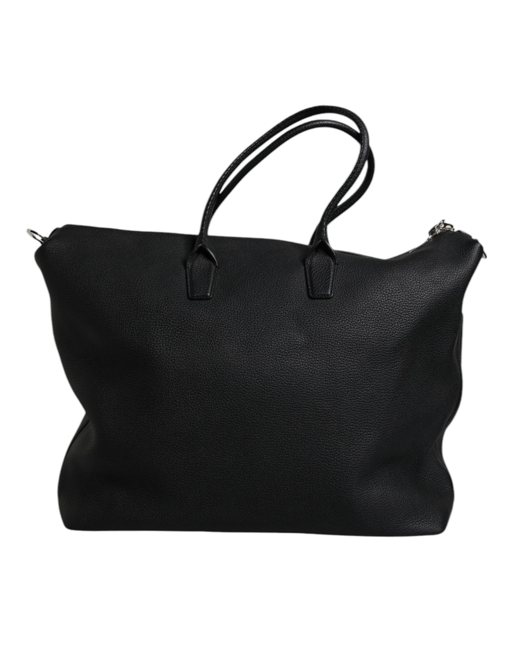 Schwarze Kalbslederhandtasche Duffle Bag