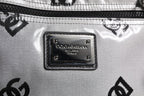 Polyester Grau Schwarz DG Logo Plaque Rucksack Tasche