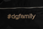 Schwarzes Nylon #DGFAMILY verschönert Rucksack VULCANO Tasche