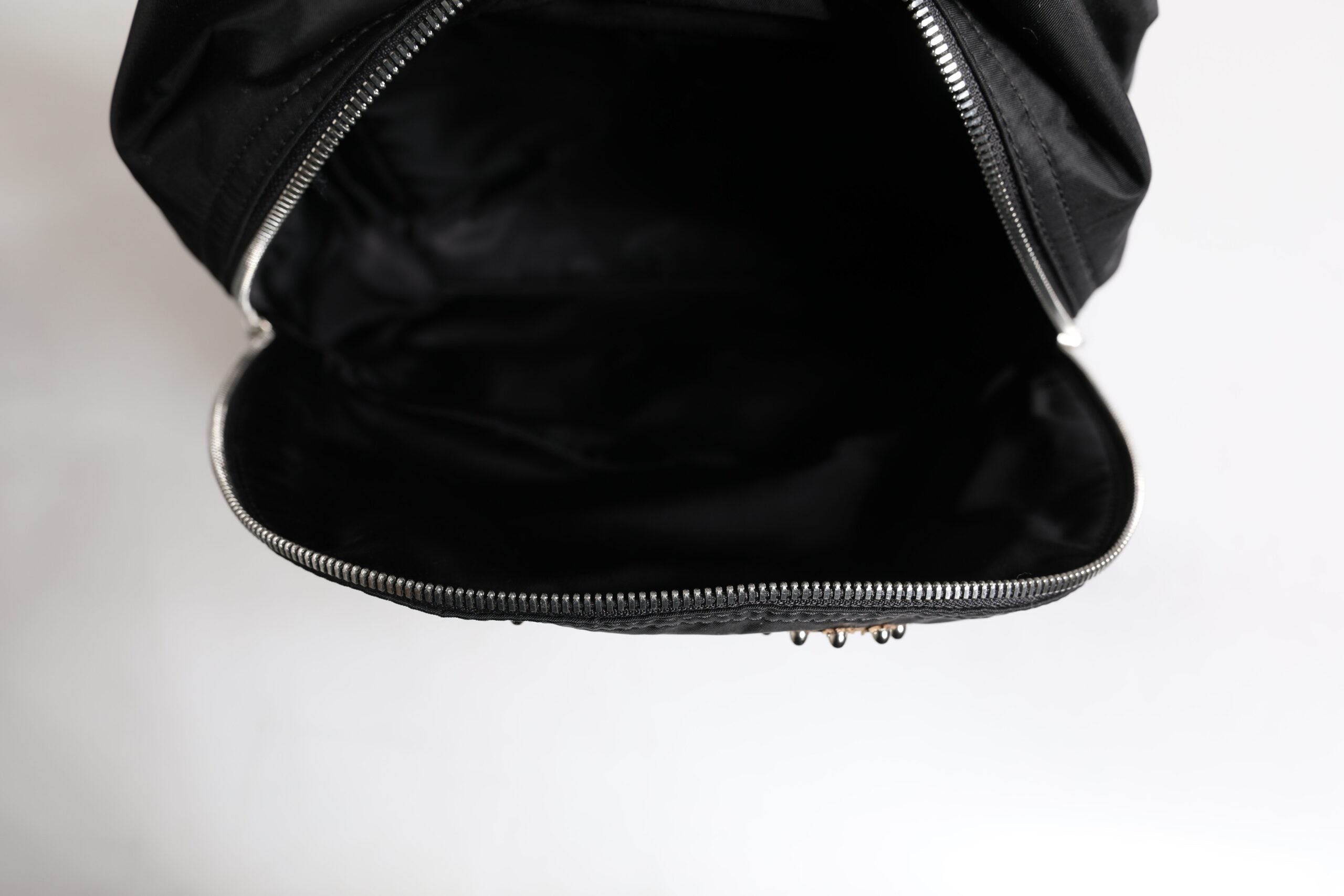 Schwarzes Nylon #DGFAMILY verschönert Rucksack VULCANO Tasche