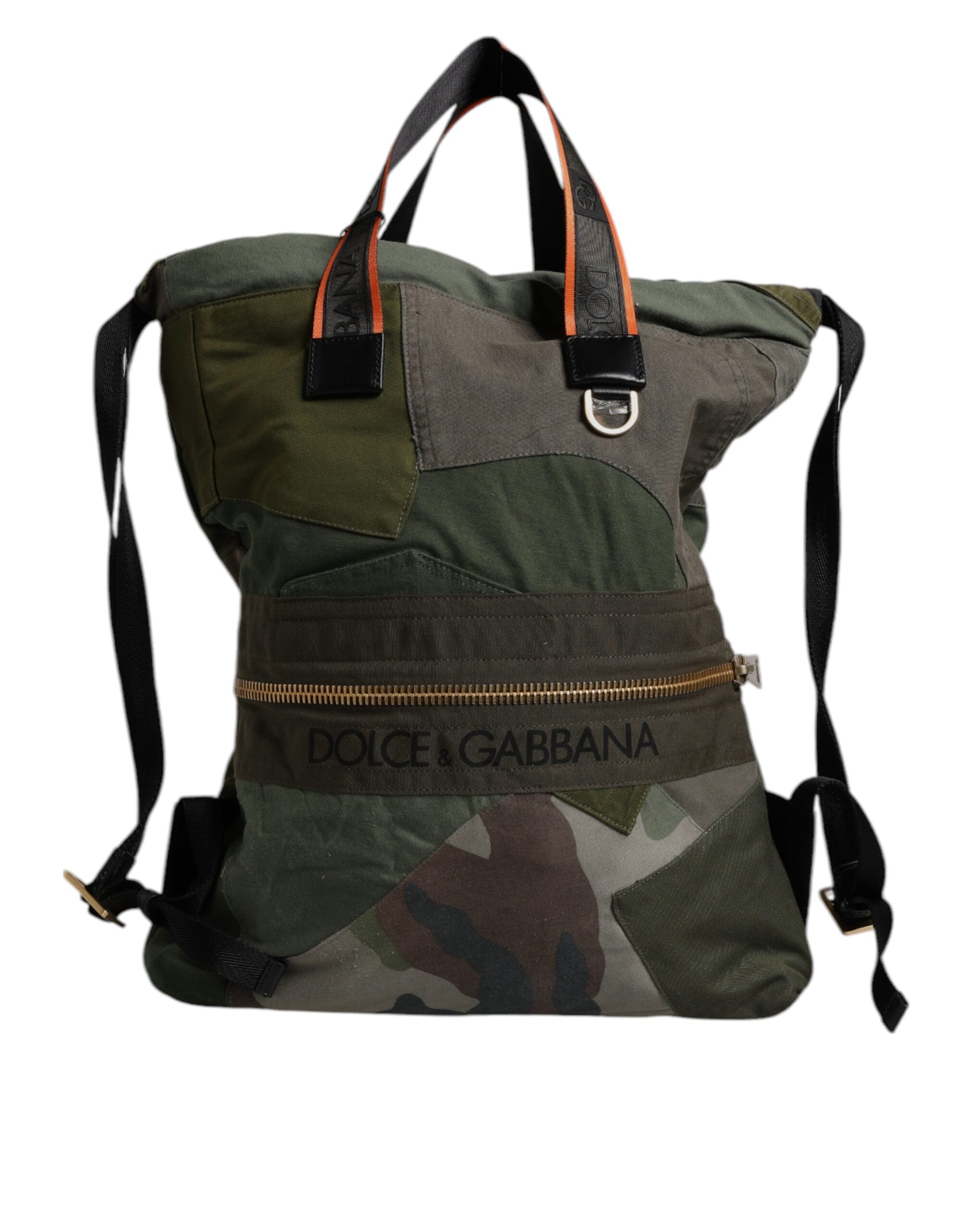 Militär Grün Patchwork Rucksack Rucksack Tasche