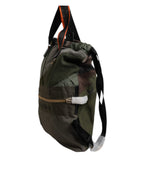 Militär Grün Patchwork Rucksack Rucksack Tasche