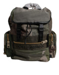 Militärgrünes Patchwork Schulrucksack Tasche