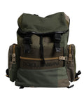 Militärgrünes Patchwork Schulrucksack Tasche