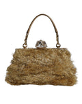 Gold Vanda Kettenband Flitter Kristall Abend Clutch Tasche