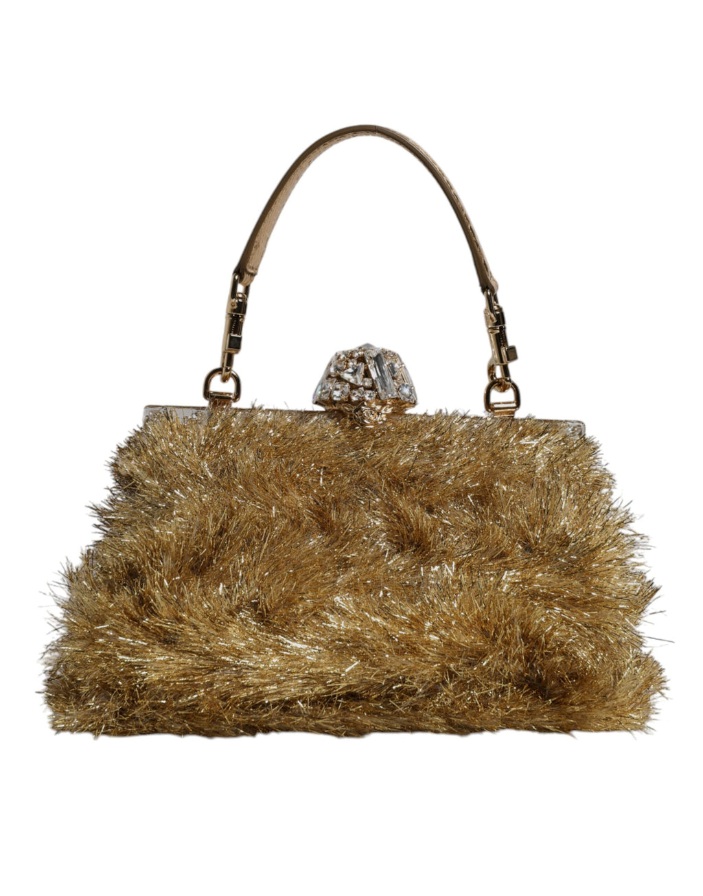 Gold Vanda Kettenband Flitter Kristall Abend Clutch Tasche