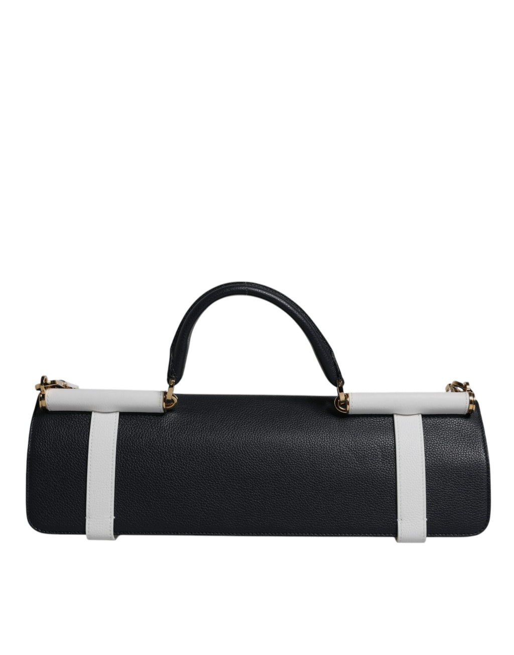 Blau-Weißes Kalbsleder Crossbody Umhängetasche