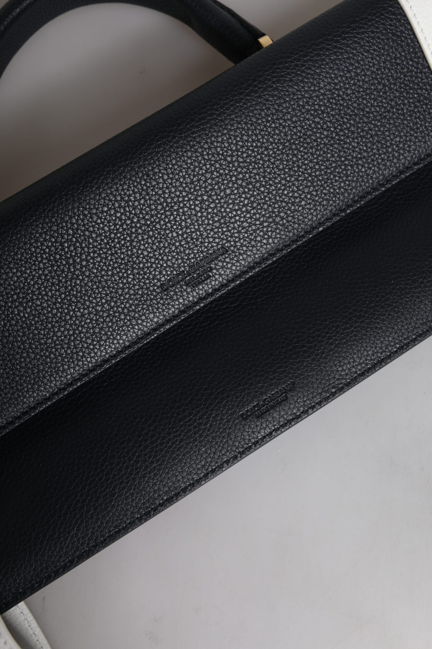 Blau-Weißes Kalbsleder Crossbody Umhängetasche