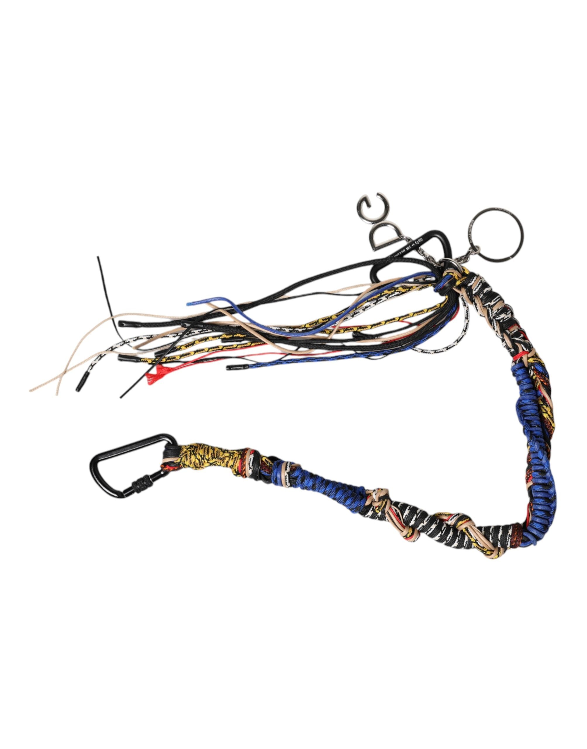 Multicolor Geflochtenes Seil Logo Tasche Schulterriemen