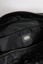 Schwarzer grauer Leopard DG Logo Gürtel Taille Gürteltasche