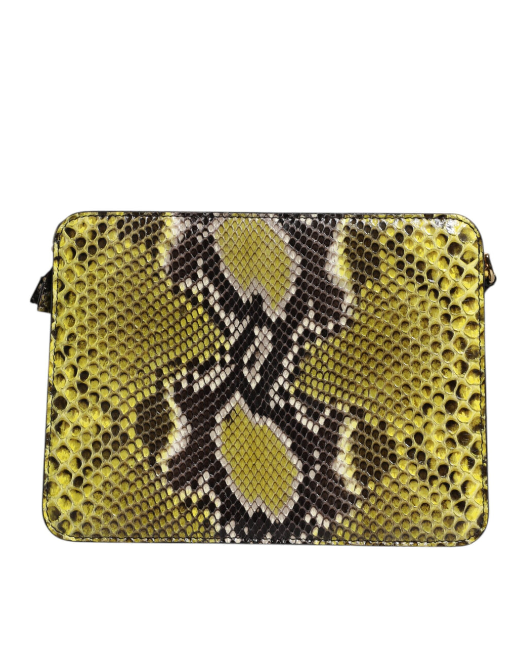 Grüne Exotenleder DG Plaque Crossbody Clutch Tasche