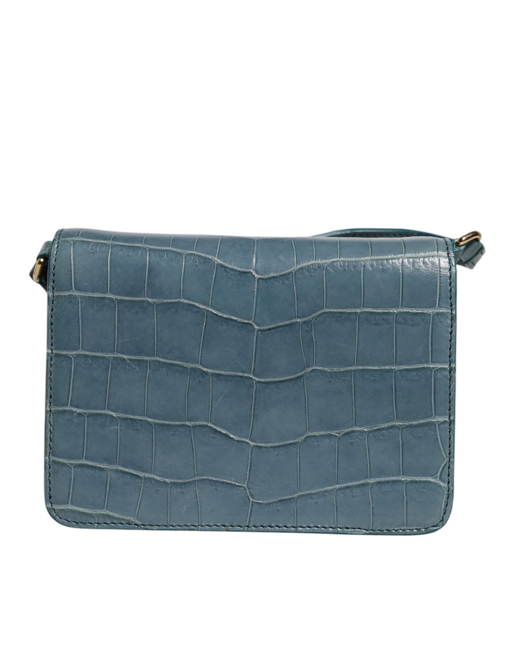 Grüne Exotenleder DG Plaque Crossbody Mini-Tasche