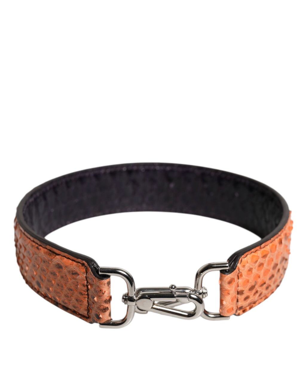 Schwarz Beige Exotische Ledertasche Schulterriemen